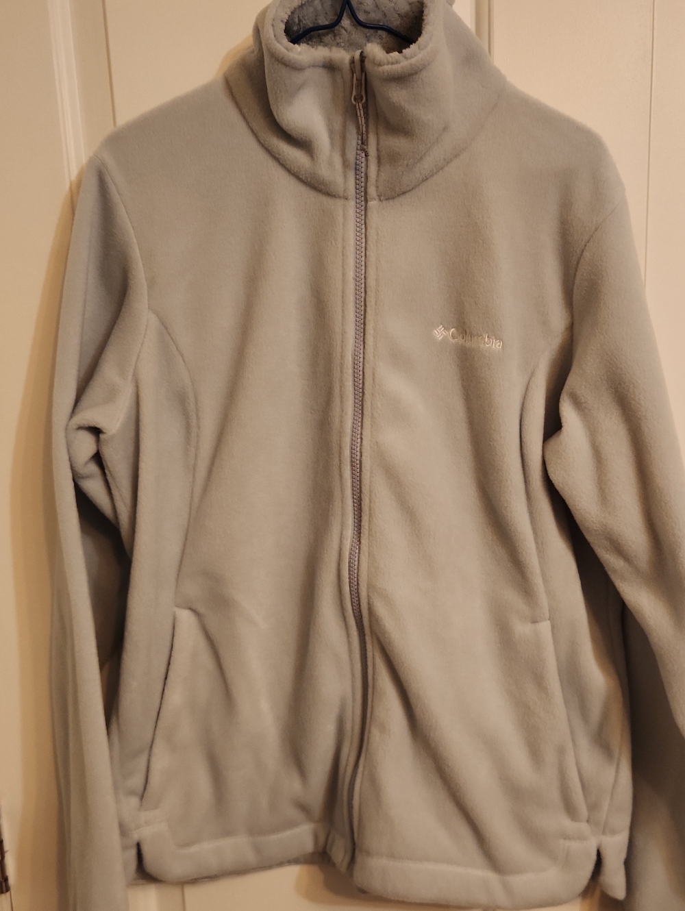 Columbia Men's Light Gray Full-Zip Fleece Jacket